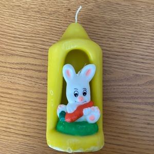 Vintage bunny candle, never used